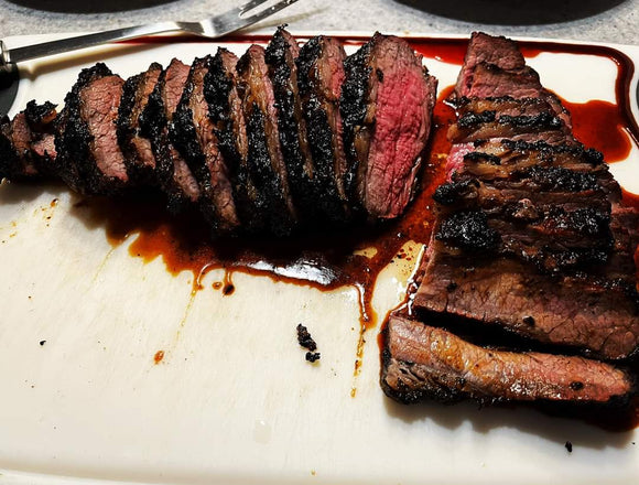 Beef - Whole Tri-Tip (California Cut) AAA 40+ Days Aged Ontario Grass-Fed - Rough Trimmed 18lb