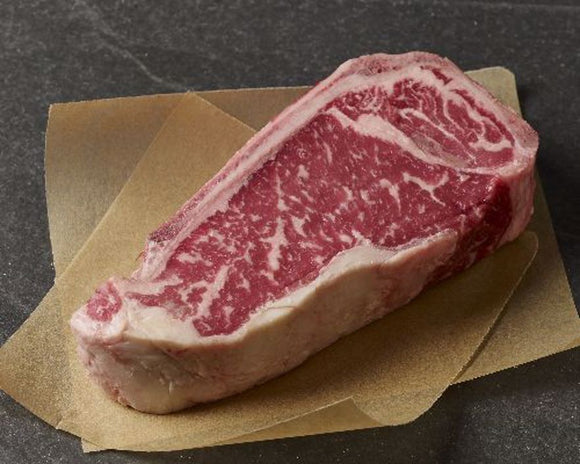 Beef - NY Striploin Bone-In Prime Grade 16oz 40+ Days Aged Ontario Grass-Fed
