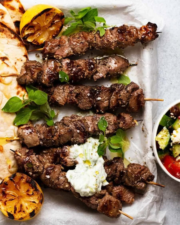 Lamb - Quebec Lamb Kebobs Halal 2.25lb (8 loaded skewers)
