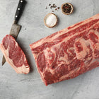 Beef - Certified Organic Whole Striploin Boneless 40+ Days Aged Grass-Fed AAA Ontario 12lb