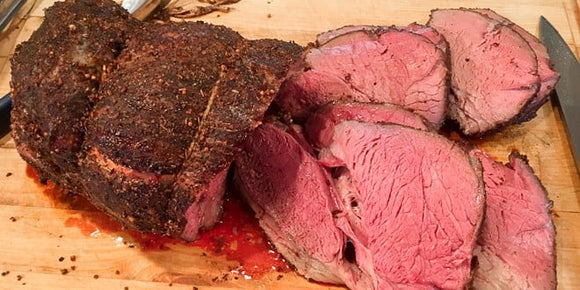 Beef - Certified Organic Top Sirloin Butt Roast 40+ Days Aged Grass-Fed AAA Ontario 13lb