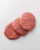 Beef - Prime Rib Burger Flattened 6oz AAA 40+ Days Aged Ontario Grass-Fed Halal (24 per case) 10lb