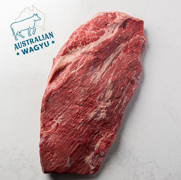 Beef - Brisket 60+ Days Aged Australian Wagyu F1 Grain-Fed & Finished HALAL Fully Trimmed 15lb