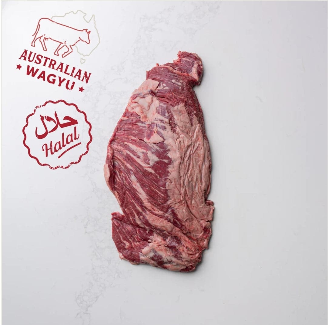 Beef - Bavette 12oz Australian Wagyu F1 100% Grain-Fed & Finished HALAL