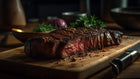 Beef - NY Striploin Steak Centre Cut - AAA 40+ Days Aged Ontario HALAL 10oz
