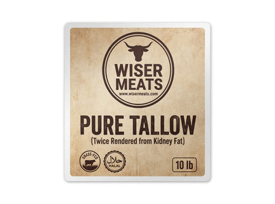Beef - Pure Tallow (Twice Rendered Beef Fat From Kidney) 10lb HALAL Grass-Fed Ontario *Contact us for shipping outside of Ottawa*
