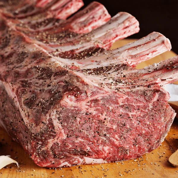 Beef - Prime Rib Roast (Bone-In) 23lb Prime Grade 40+ Days Aged Grass ...