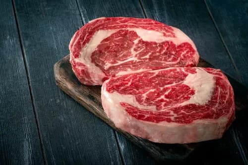 Beef - Ribeye Steak (Boneless) 12oz Prime Grade 40+ Days Aged Grass-Fed Ontario