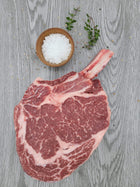 Beef - Cowboy Steak (Short Bone-In Ribeye) 32oz AAA Ontario 40+ Days Aged Grass-Fed