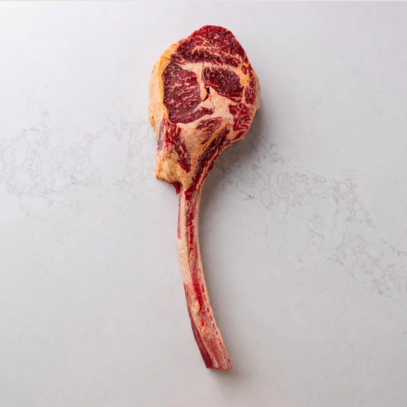Beef - Spanish Galician Tomahawk 50+ Days Dry-Aged Grass-Fed 70oz