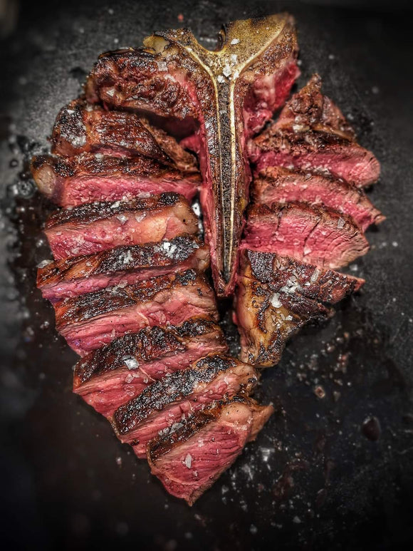 Beef - Porterhouse 26oz Black Angus 40+ Days Aged Grass-Fed Ontario