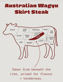 Beef - Outside Skirt Steak (MBS 7-9) 20oz Australian Wagyu F1 100% grain-fed & finished 60+ Days Aged HALAL-2