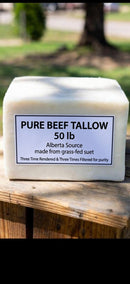Beef - Pure Tallow (Three Times Rendered From Kidney Fat) 50lb Grass-Fed Three Times Filtered Angus Alberta *Contact us for shipping outside of Ottawa*-2
