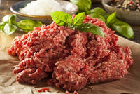 Beef - Prime Rib Burger Mince Mix No Garlic 2 X 5lb tubes  - AAA 40+ Days Aged Grass-Fed Ontario Beef