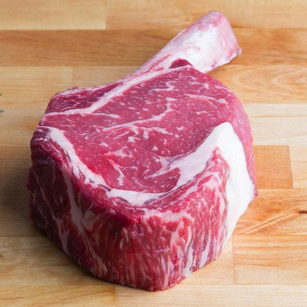 Beef - Cowboy Steak (Short Bone-in Ribeye) 16oz Prime Grade 40+ Days Aged Ontario Grass-Fed