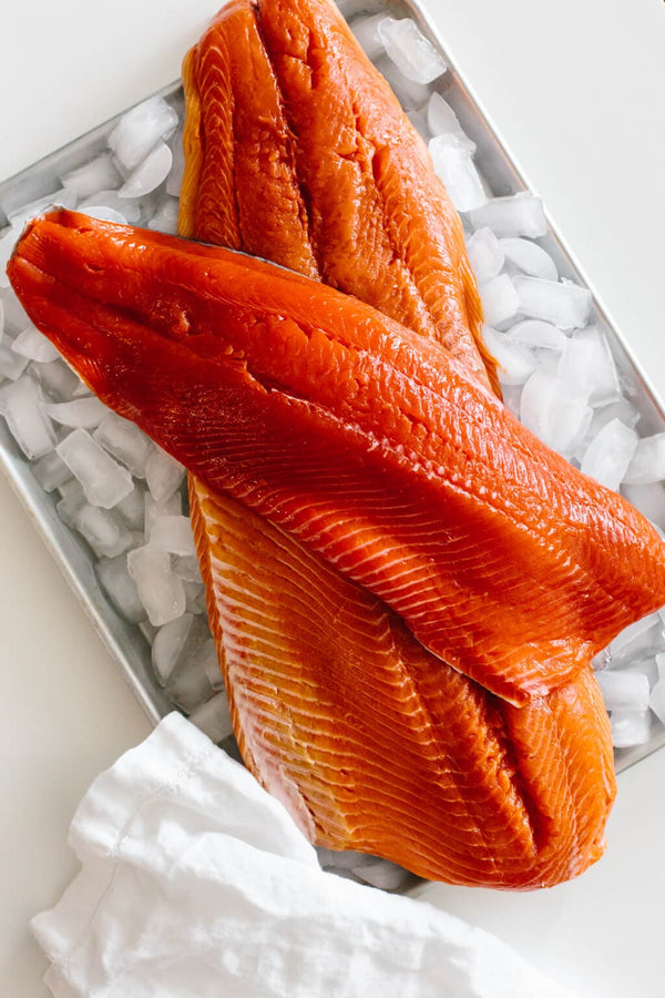 Seafood - Wild Alaskan Sockeye Salmon Filet Bone-Out Skin-On 2lb