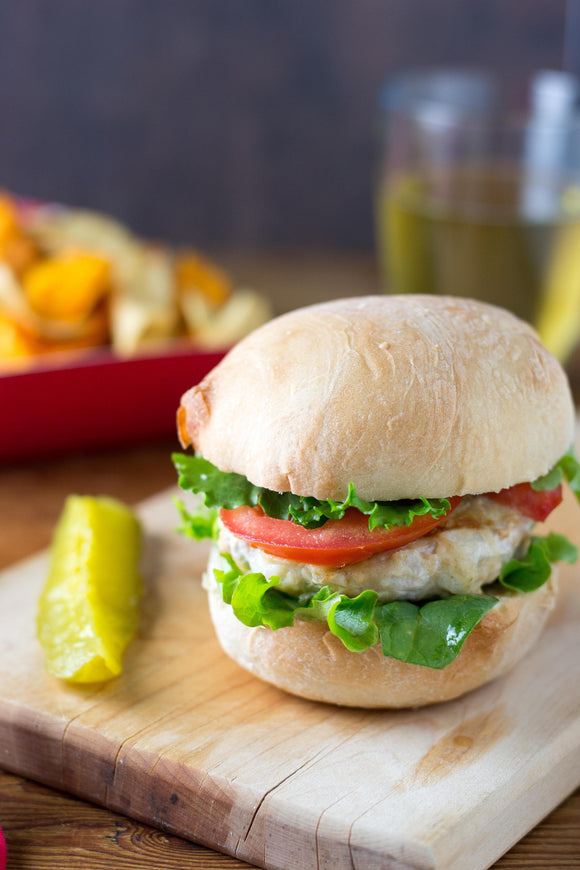 Poultry - Chicken Burgers 6oz x 25 burgers/case IQF Bulk Format