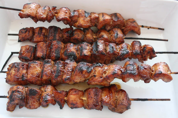 Pork - Kabobs Unseasoned 2.25lb average (8 loaded skewers)