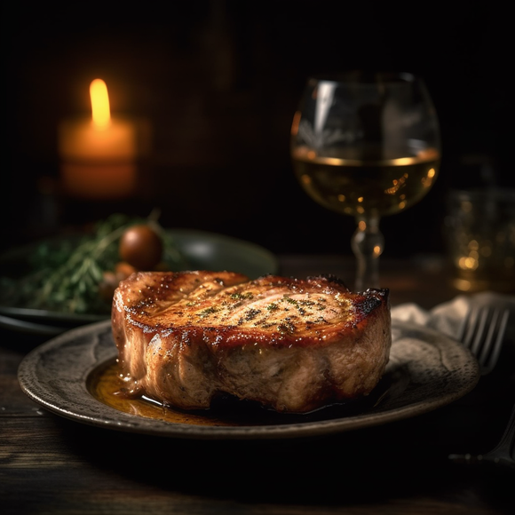 Pork - Loin Centre-Cut Chop 12oz Frenched Bone-In Pastured in Ontario