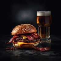 Beef - Brisket Burger 6oz 40+ Days Aged Grass-Fed AAA Ontario (4 burgers)