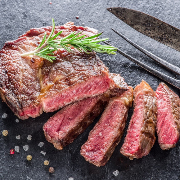 Beef - Ribeye Steak (Boneless) 10oz AAA 40+ Days Aged Grass-Fed Ontario HALAL