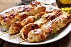 Poultry - Chicken Kabobs Seasoned 2.25lb (8 loaded skewers)