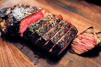 Beef - NY Striploin Steak Centre Cut - AAA 40+ Days Aged Ontario HALAL 8oz