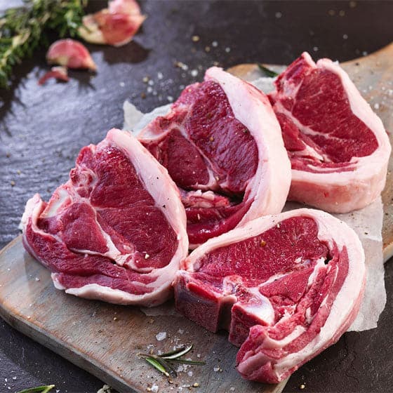 Lamb - Loin Chops New Zealand HALAL (packed by 4 chops) 10lb